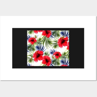 Hawaiian Bees and Hibiscus Posters and Art